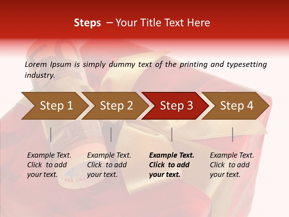 Dekoration Weihnachtsgeschenk Fest PowerPoint Template