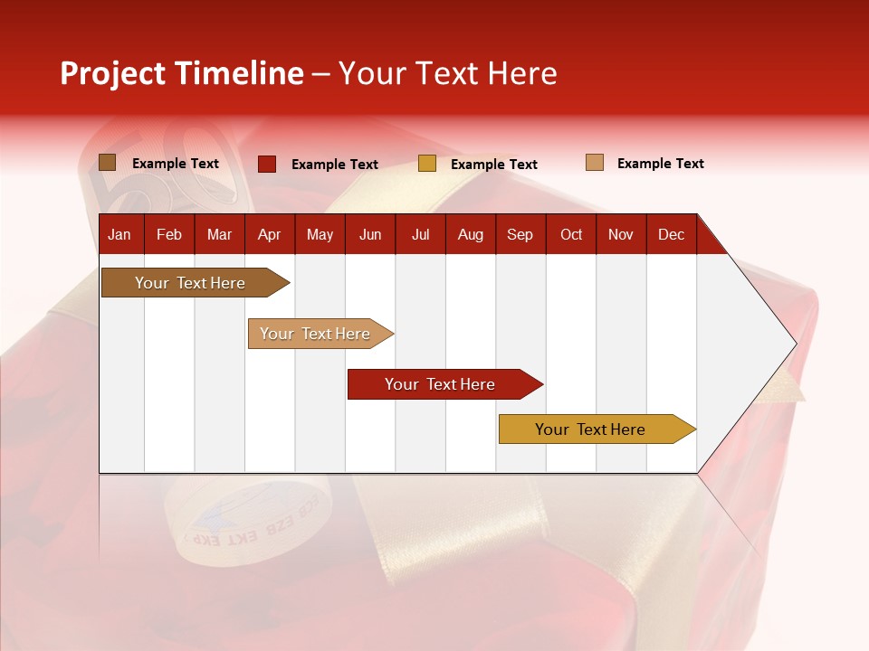 Dekoration Weihnachtsgeschenk Fest PowerPoint Template
