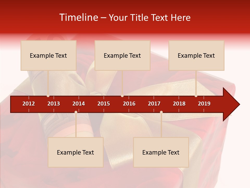 Dekoration Weihnachtsgeschenk Fest PowerPoint Template