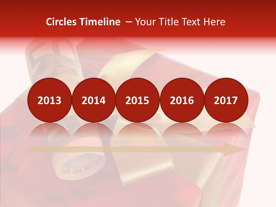 Dekoration Weihnachtsgeschenk Fest PowerPoint Template