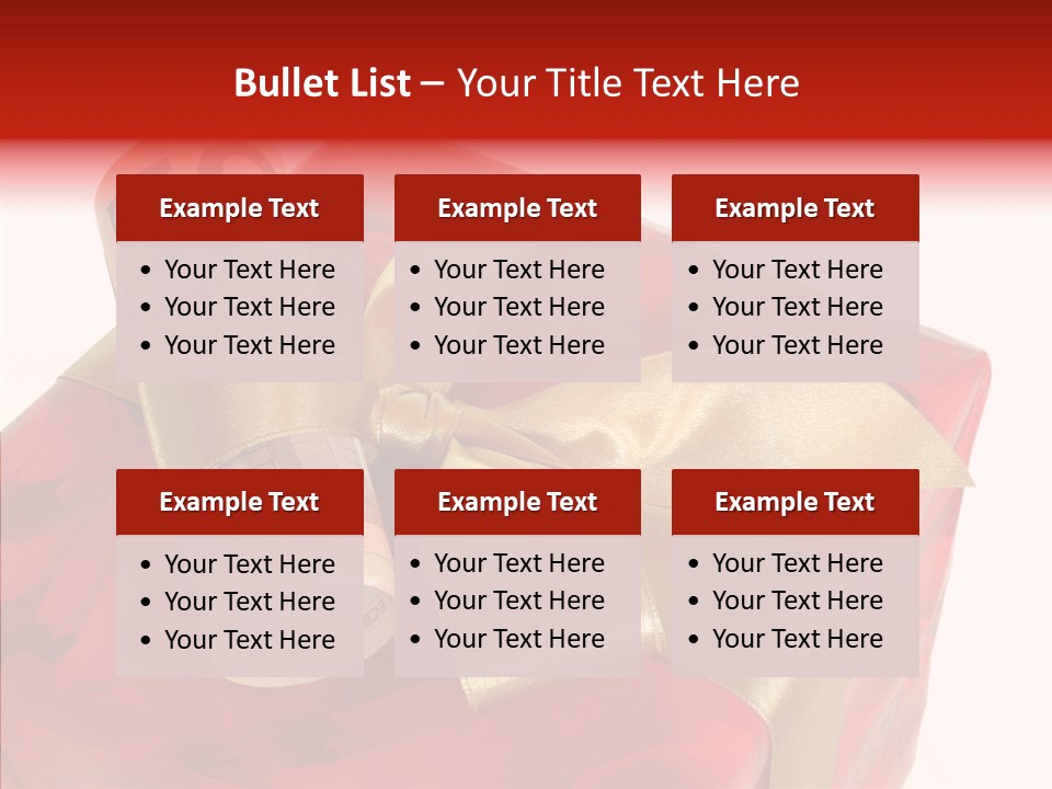 Dekoration Weihnachtsgeschenk Fest PowerPoint Template