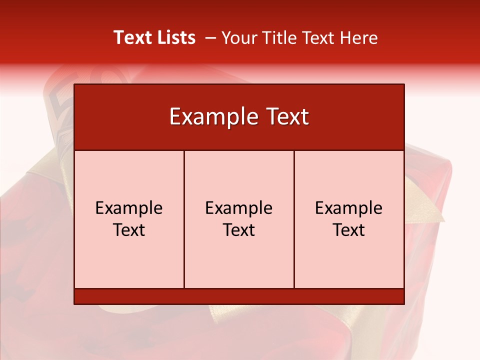 Dekoration Weihnachtsgeschenk Fest PowerPoint Template
