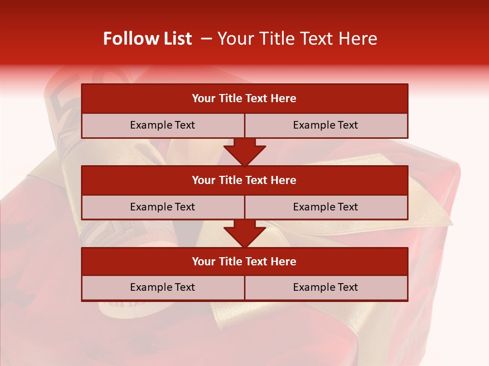 Dekoration Weihnachtsgeschenk Fest PowerPoint Template