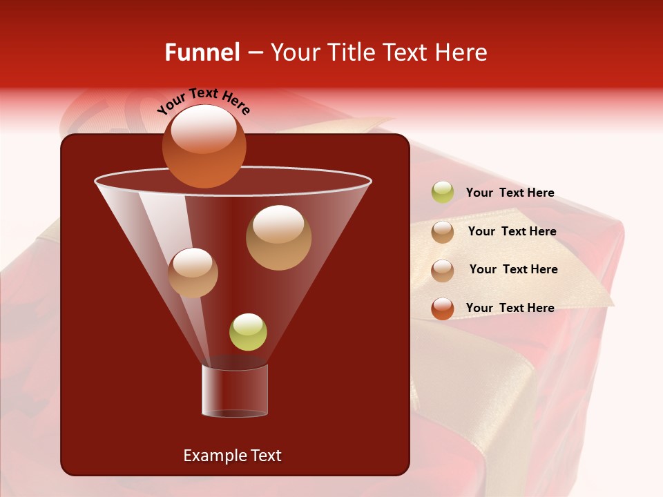 Dekoration Weihnachtsgeschenk Fest PowerPoint Template