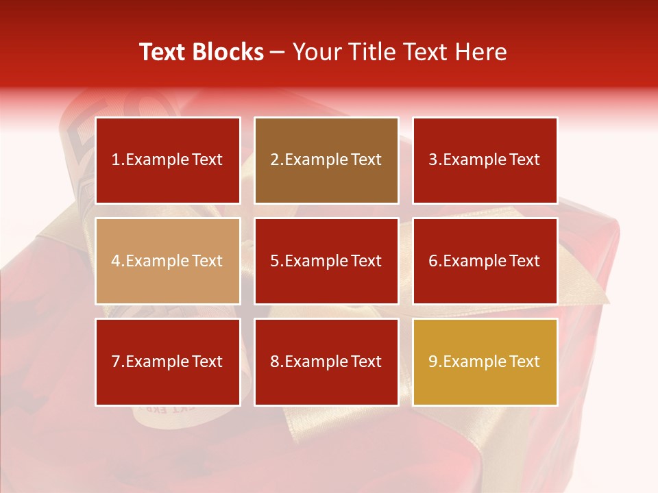 Dekoration Weihnachtsgeschenk Fest PowerPoint Template