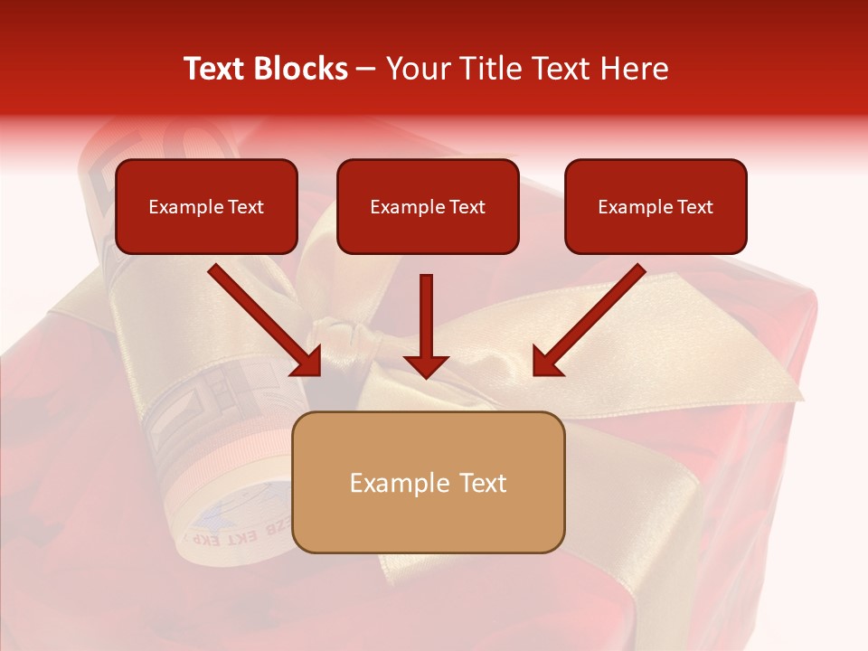 Dekoration Weihnachtsgeschenk Fest PowerPoint Template