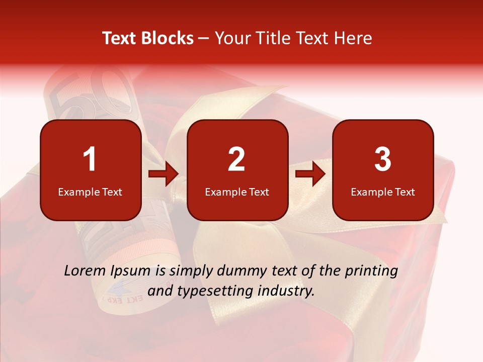 Dekoration Weihnachtsgeschenk Fest PowerPoint Template