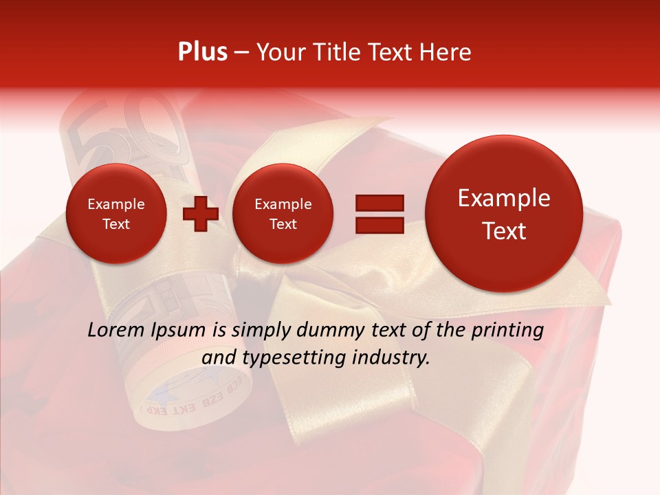 Dekoration Weihnachtsgeschenk Fest PowerPoint Template