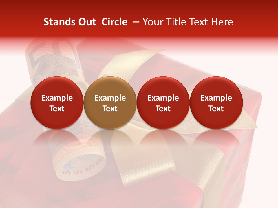 Dekoration Weihnachtsgeschenk Fest PowerPoint Template