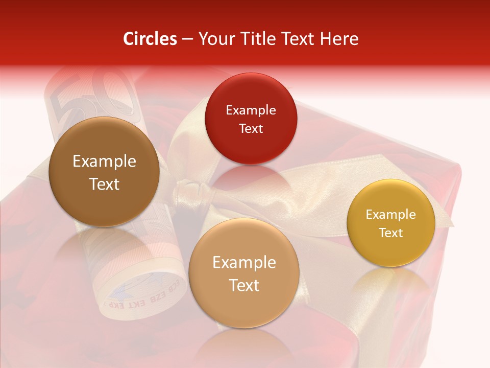 Dekoration Weihnachtsgeschenk Fest PowerPoint Template