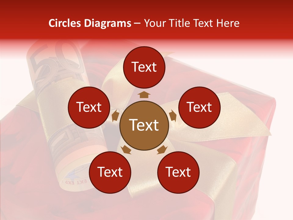 Dekoration Weihnachtsgeschenk Fest PowerPoint Template