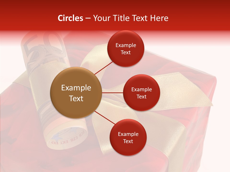 Dekoration Weihnachtsgeschenk Fest PowerPoint Template