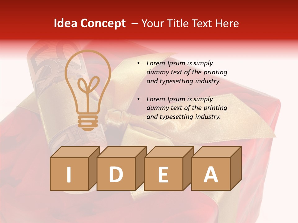 Dekoration Weihnachtsgeschenk Fest PowerPoint Template