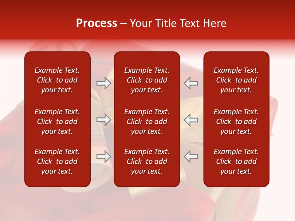 Dekoration Weihnachtsgeschenk Fest PowerPoint Template