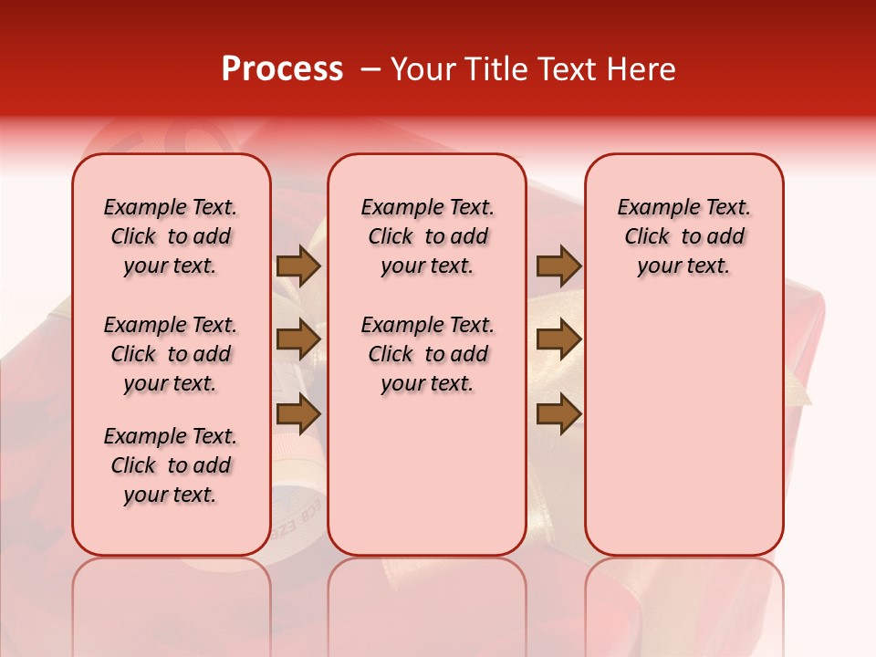 Dekoration Weihnachtsgeschenk Fest PowerPoint Template