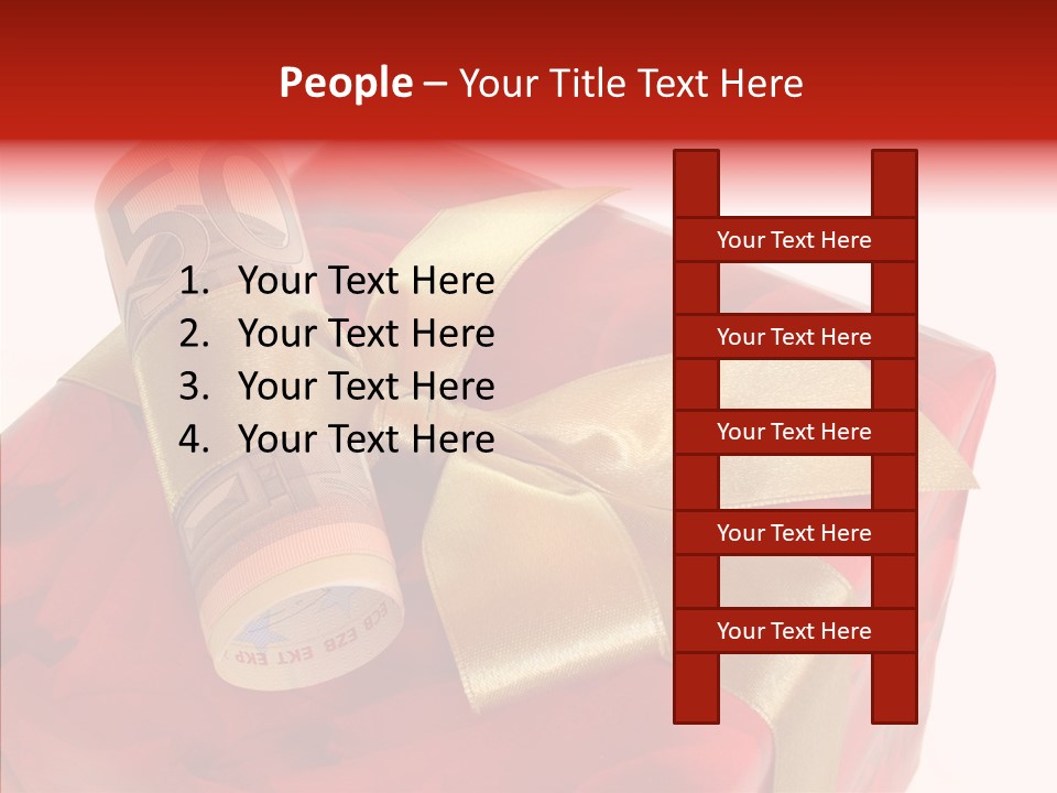 Dekoration Weihnachtsgeschenk Fest PowerPoint Template