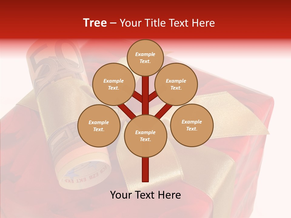 Dekoration Weihnachtsgeschenk Fest PowerPoint Template