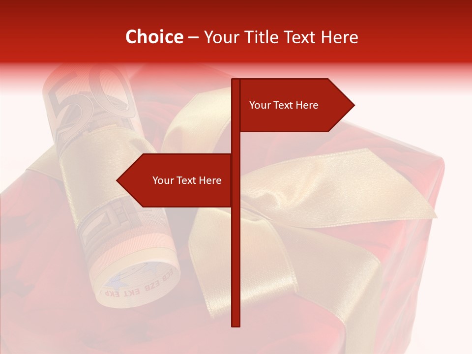 Dekoration Weihnachtsgeschenk Fest PowerPoint Template