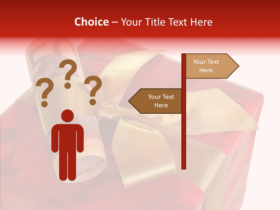 Dekoration Weihnachtsgeschenk Fest PowerPoint Template