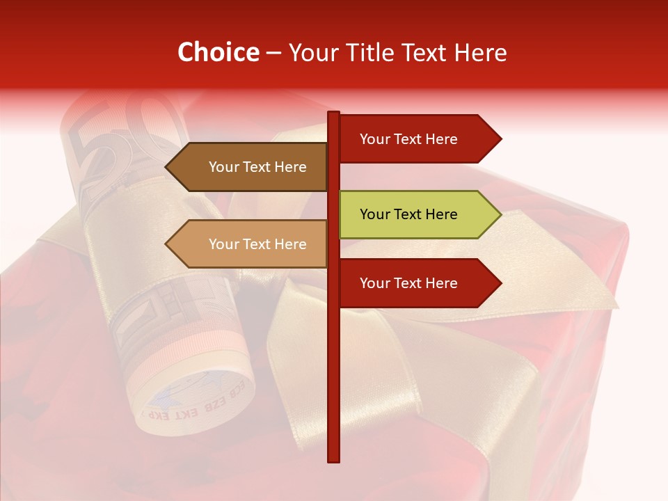 Dekoration Weihnachtsgeschenk Fest PowerPoint Template