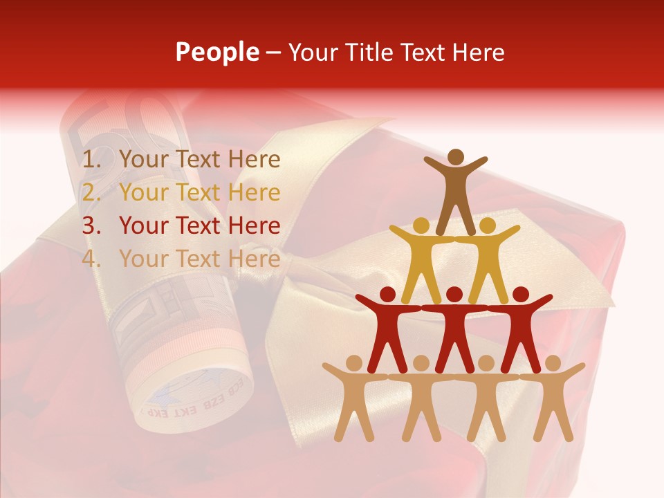 Dekoration Weihnachtsgeschenk Fest PowerPoint Template