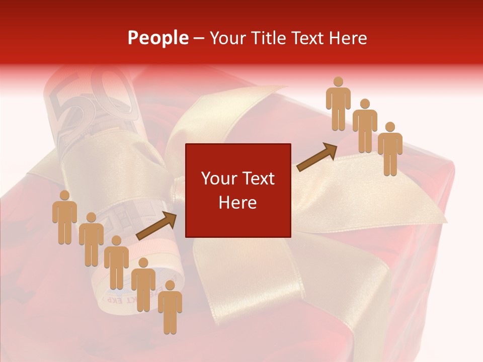 Dekoration Weihnachtsgeschenk Fest PowerPoint Template