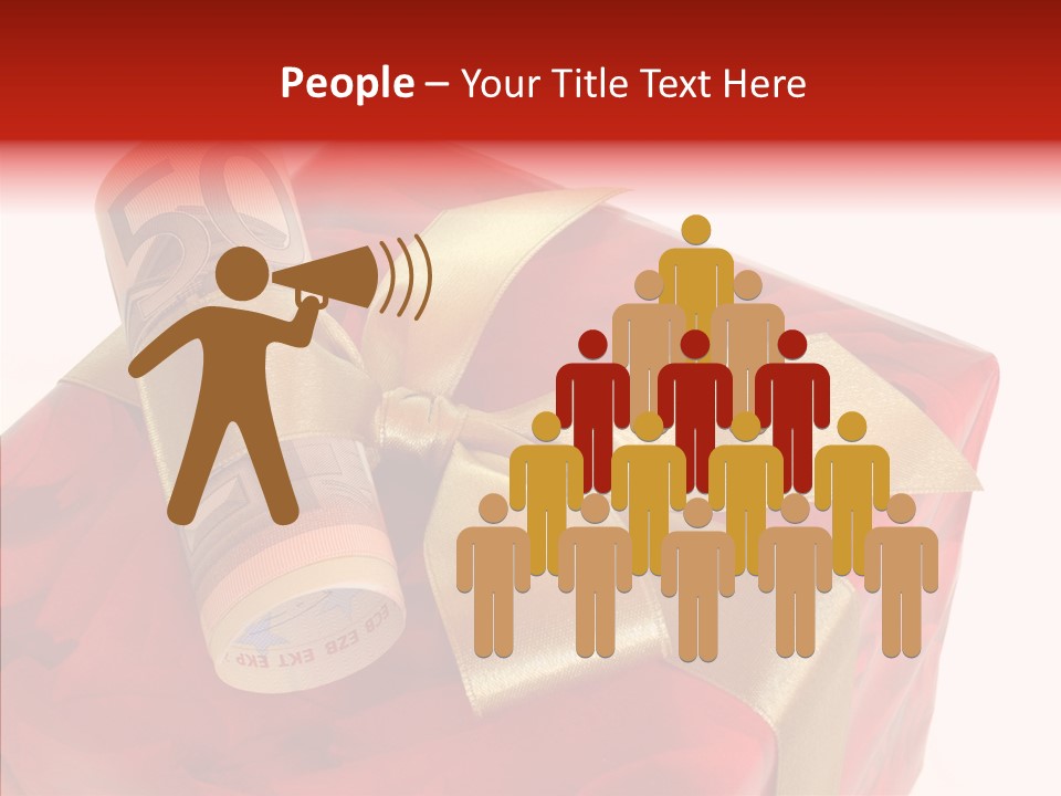 Dekoration Weihnachtsgeschenk Fest PowerPoint Template