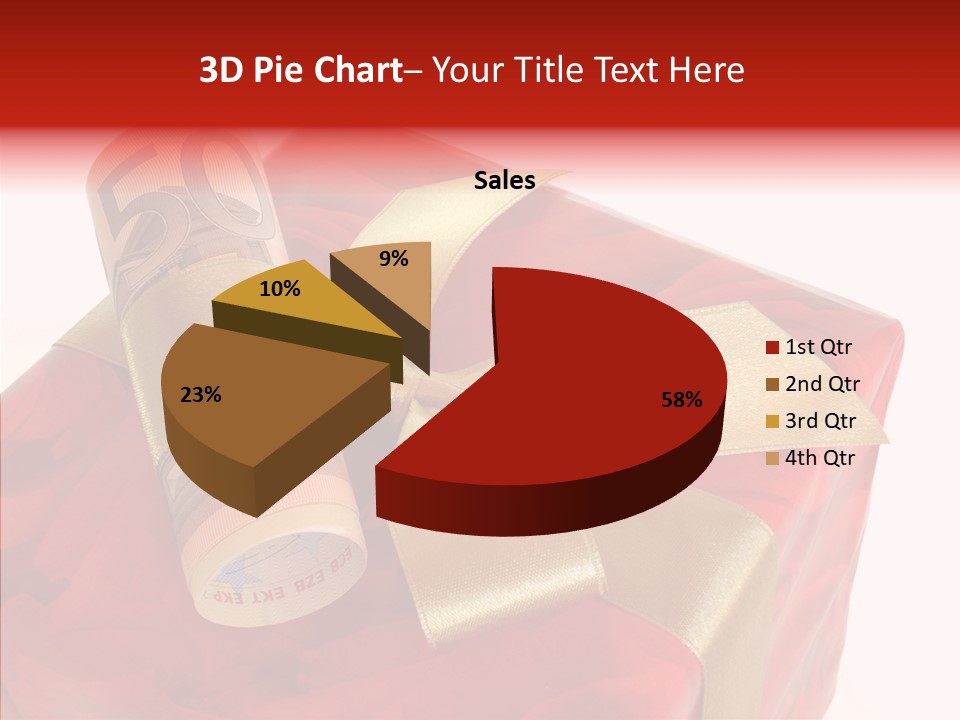 Dekoration Weihnachtsgeschenk Fest PowerPoint Template