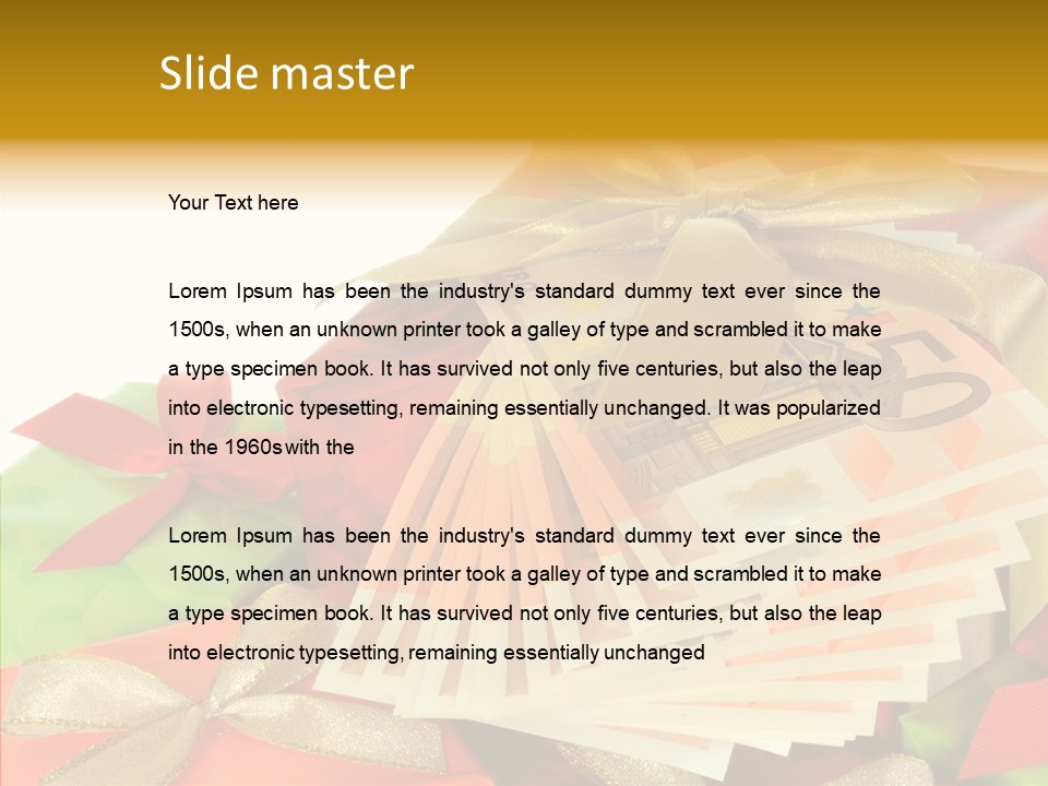 Geld Globalisierung Finanzen PowerPoint Template