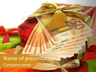 Geldschein Handel Zinsen PowerPoint Template