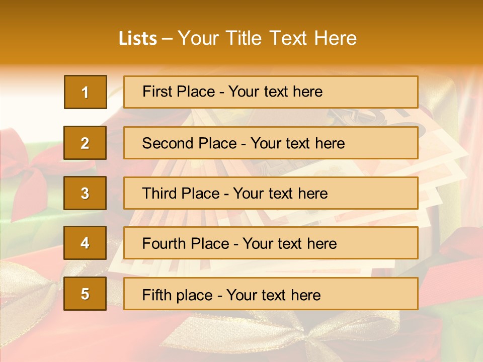Geldschein Handel Zinsen PowerPoint Template