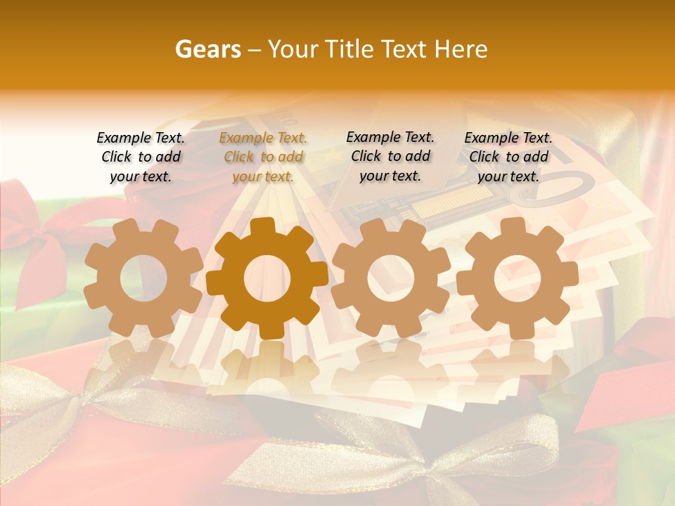 Geldschein Handel Zinsen PowerPoint Template