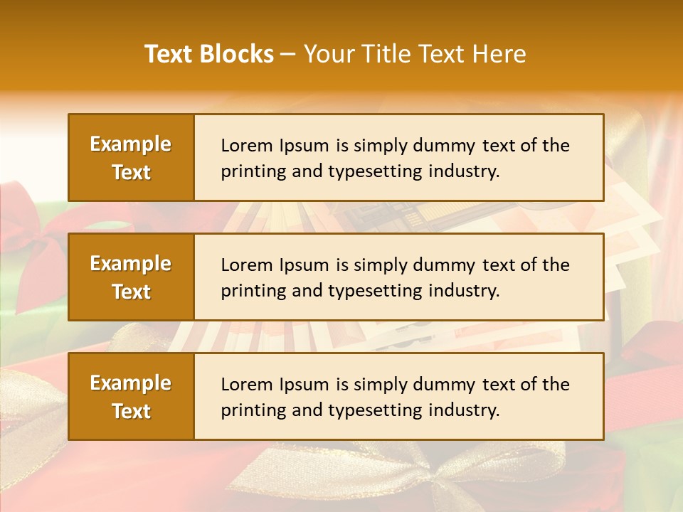 Geldschein Handel Zinsen PowerPoint Template