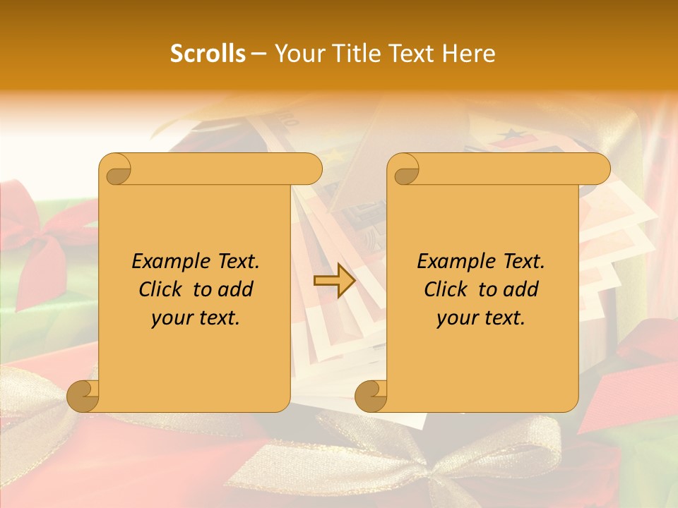Geldschein Handel Zinsen PowerPoint Template
