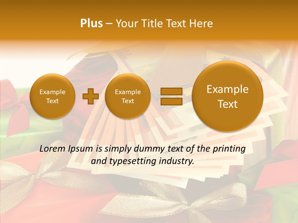 Geldschein Handel Zinsen PowerPoint Template