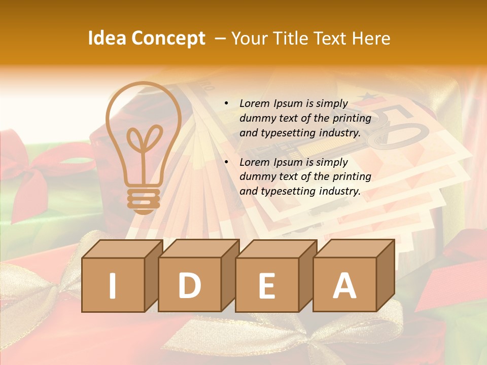 Geldschein Handel Zinsen PowerPoint Template