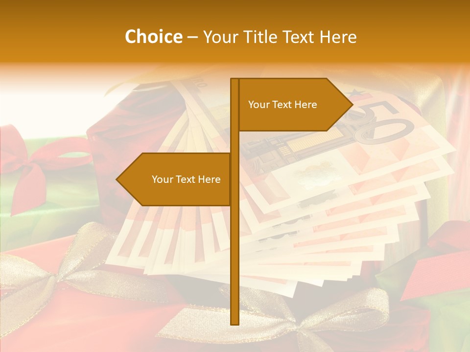 Geldschein Handel Zinsen PowerPoint Template