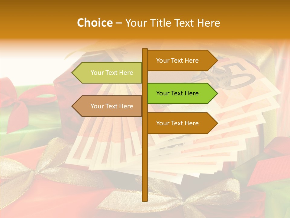 Geldschein Handel Zinsen PowerPoint Template