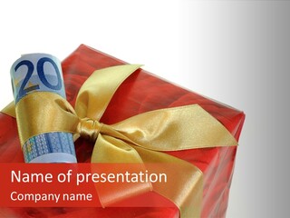 Rechnen Weihnachten Geldhaufen PowerPoint Template