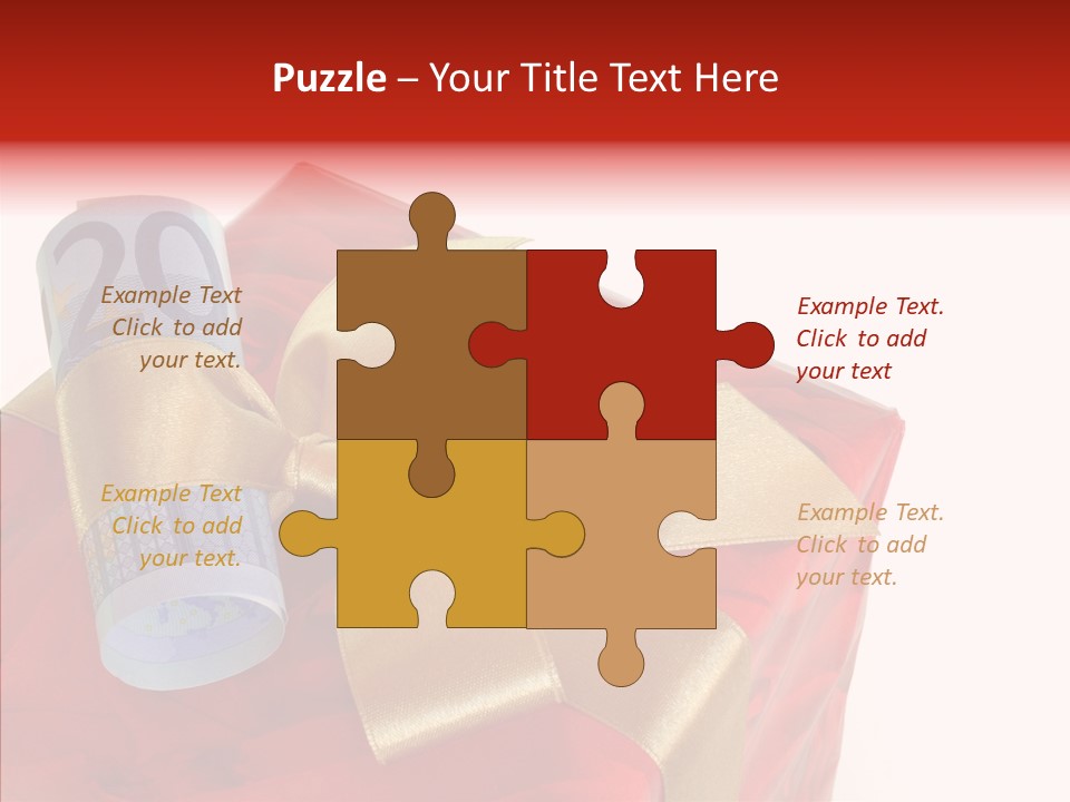 Rechnen Weihnachten Geldhaufen PowerPoint Template