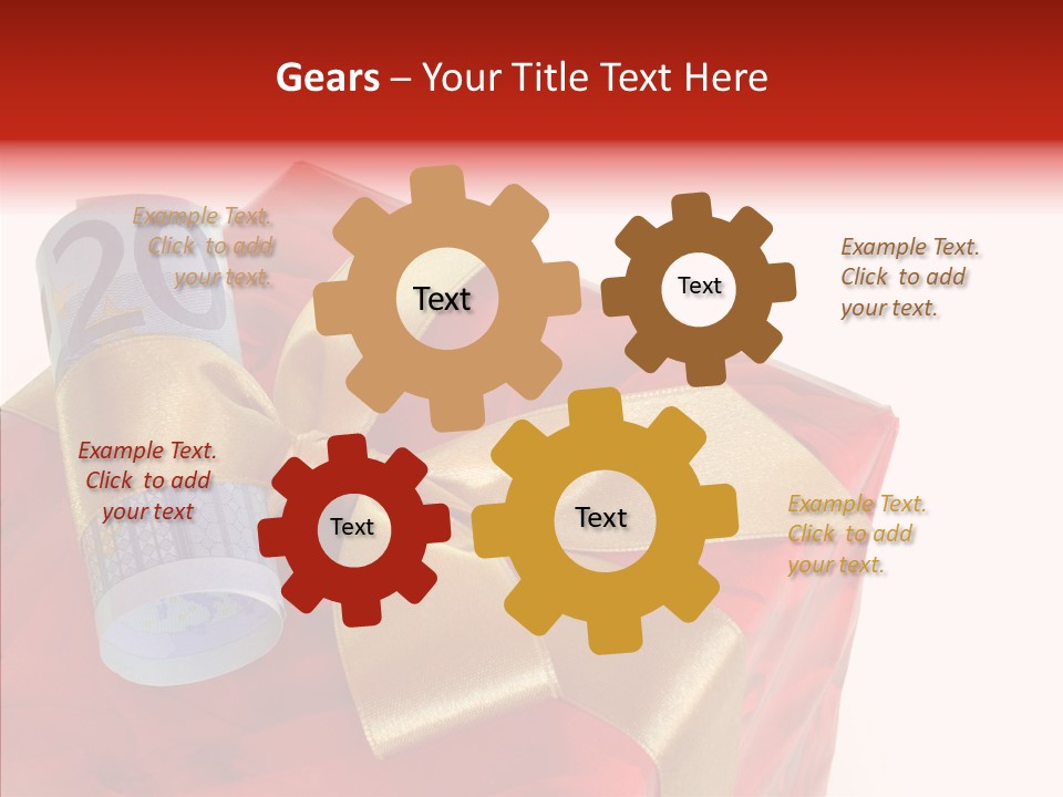 Rechnen Weihnachten Geldhaufen PowerPoint Template