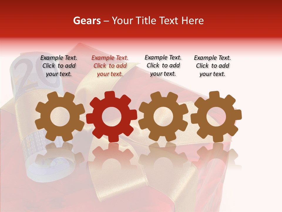 Rechnen Weihnachten Geldhaufen PowerPoint Template