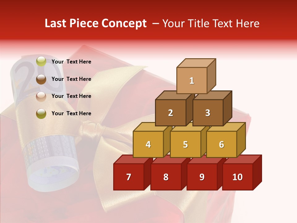 Rechnen Weihnachten Geldhaufen PowerPoint Template