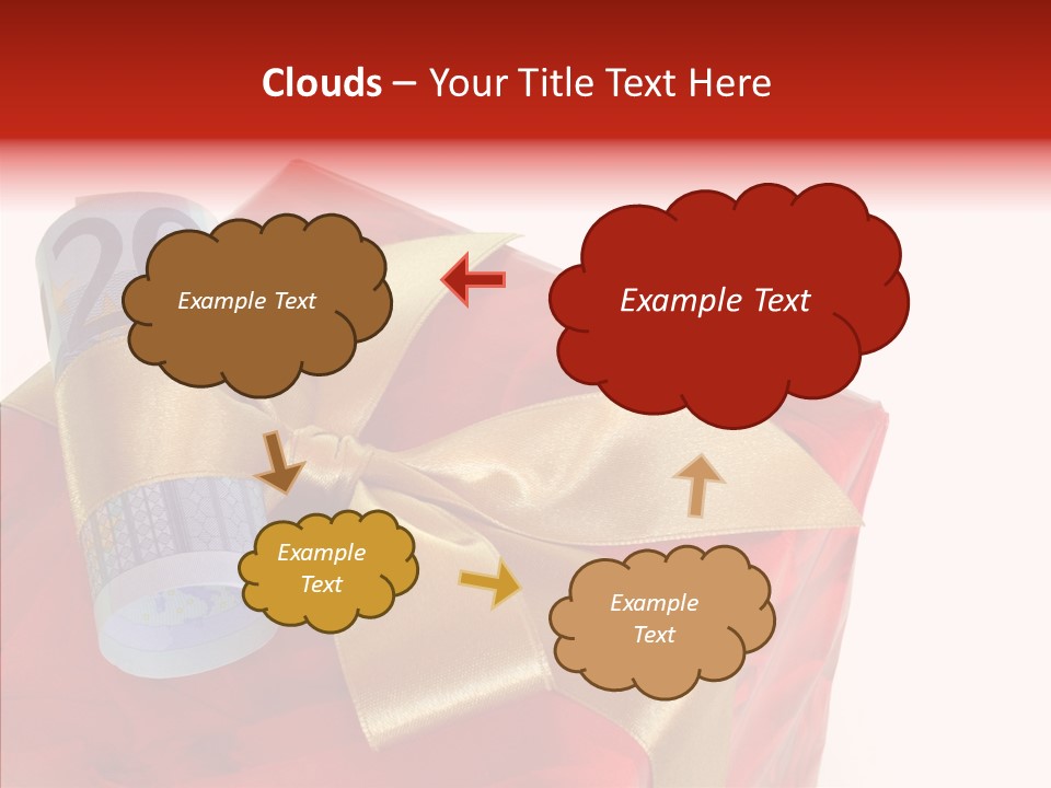 Rechnen Weihnachten Geldhaufen PowerPoint Template