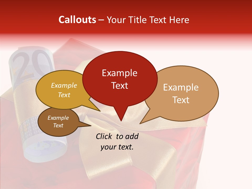 Rechnen Weihnachten Geldhaufen PowerPoint Template