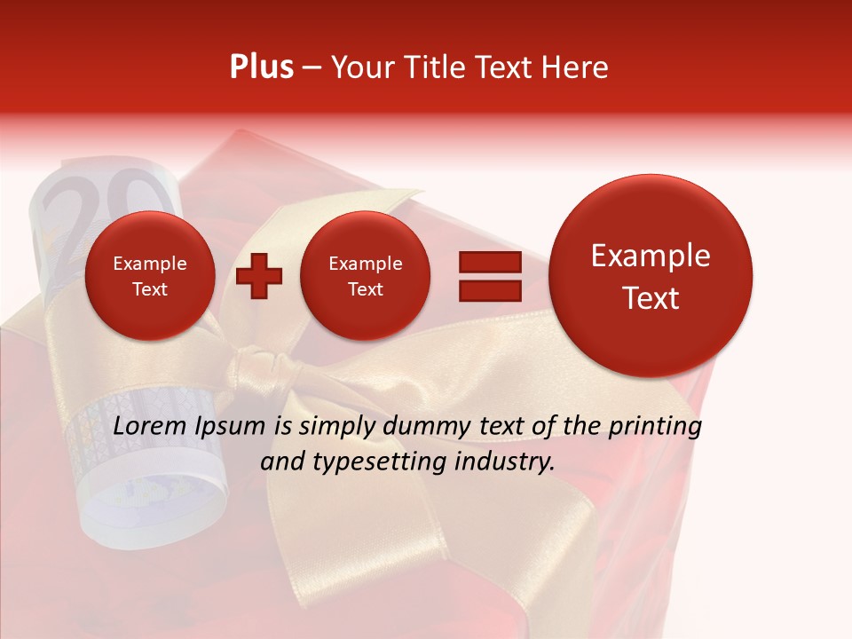 Rechnen Weihnachten Geldhaufen PowerPoint Template