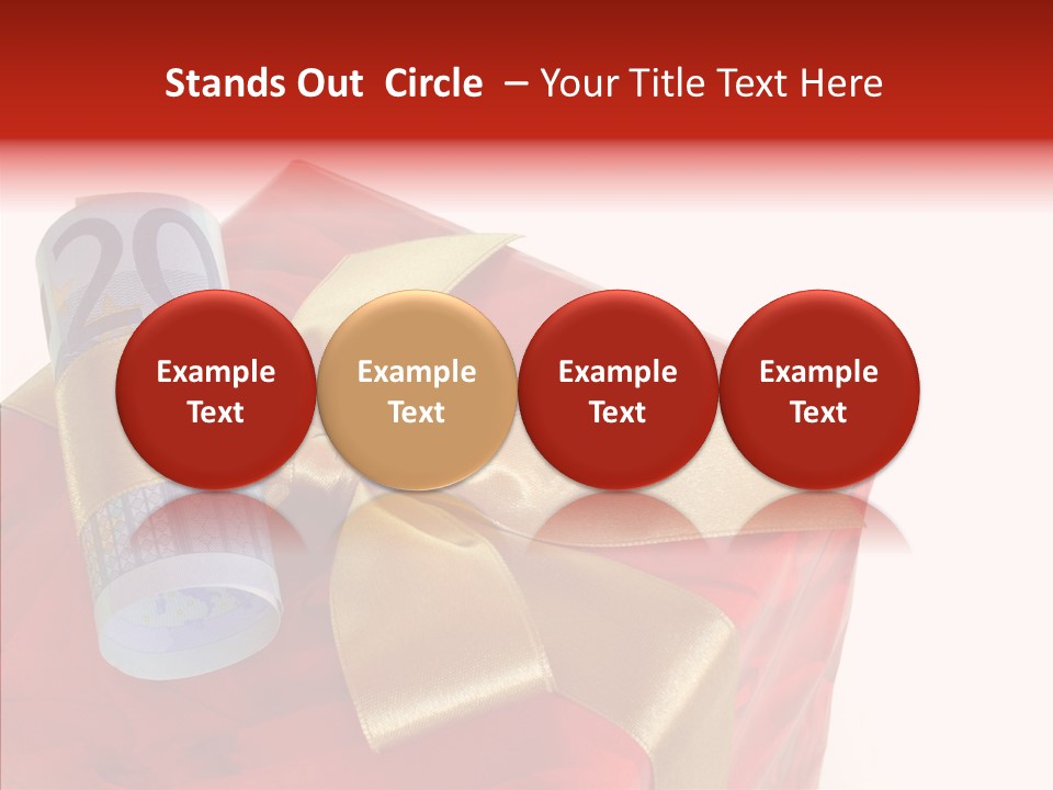 Rechnen Weihnachten Geldhaufen PowerPoint Template