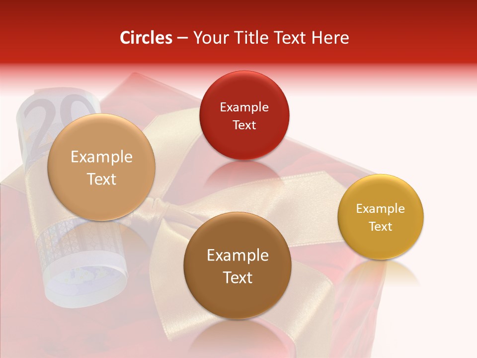 Rechnen Weihnachten Geldhaufen PowerPoint Template