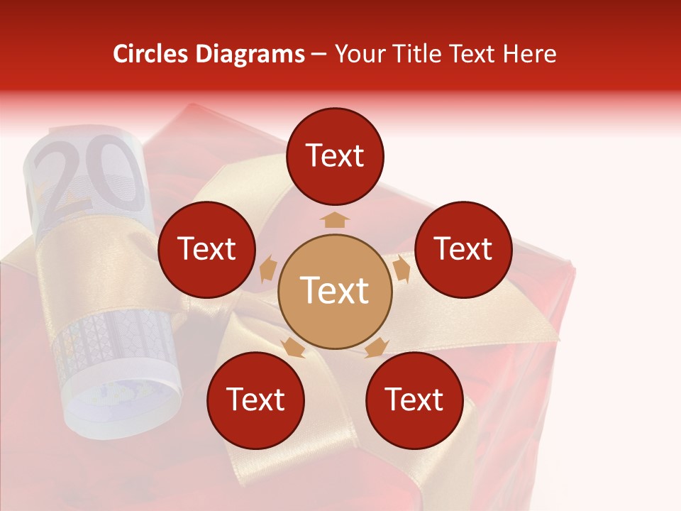 Rechnen Weihnachten Geldhaufen PowerPoint Template