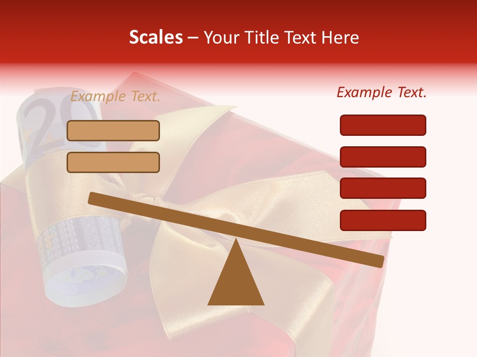 Rechnen Weihnachten Geldhaufen PowerPoint Template